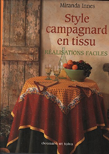 couverture de : Style campagnard en tissu